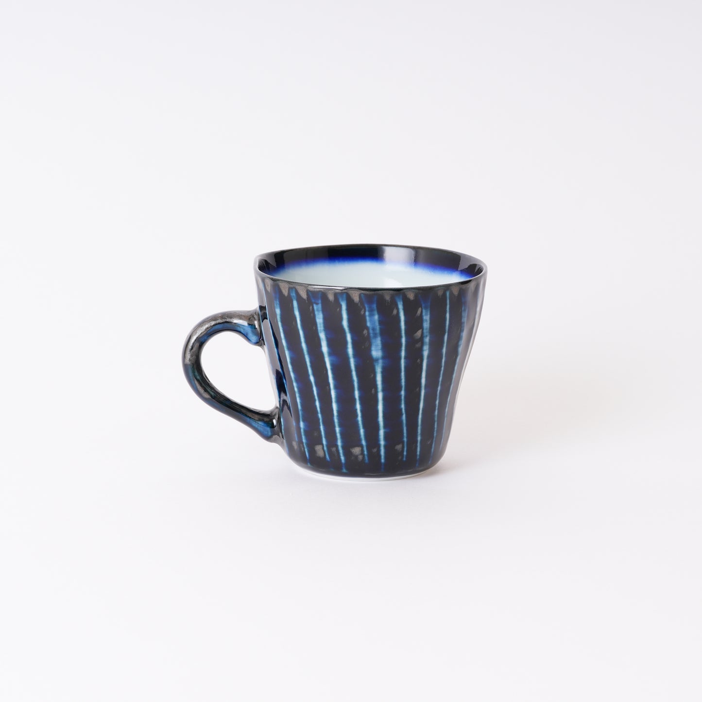Fukuharu Oil-Drop Glaze Coffee Cups Set of 2 (Tenmokuyū, Kakewake, Shinogi)