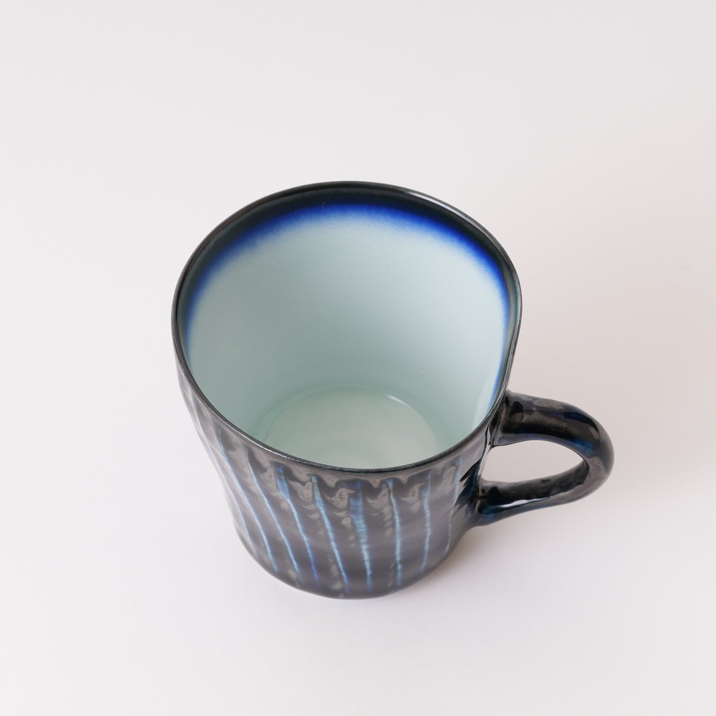 Fukuharu Oil-Drop Glaze Coffee Cups Set of 2 (Tenmokuyū, Kakewake, Shinogi)