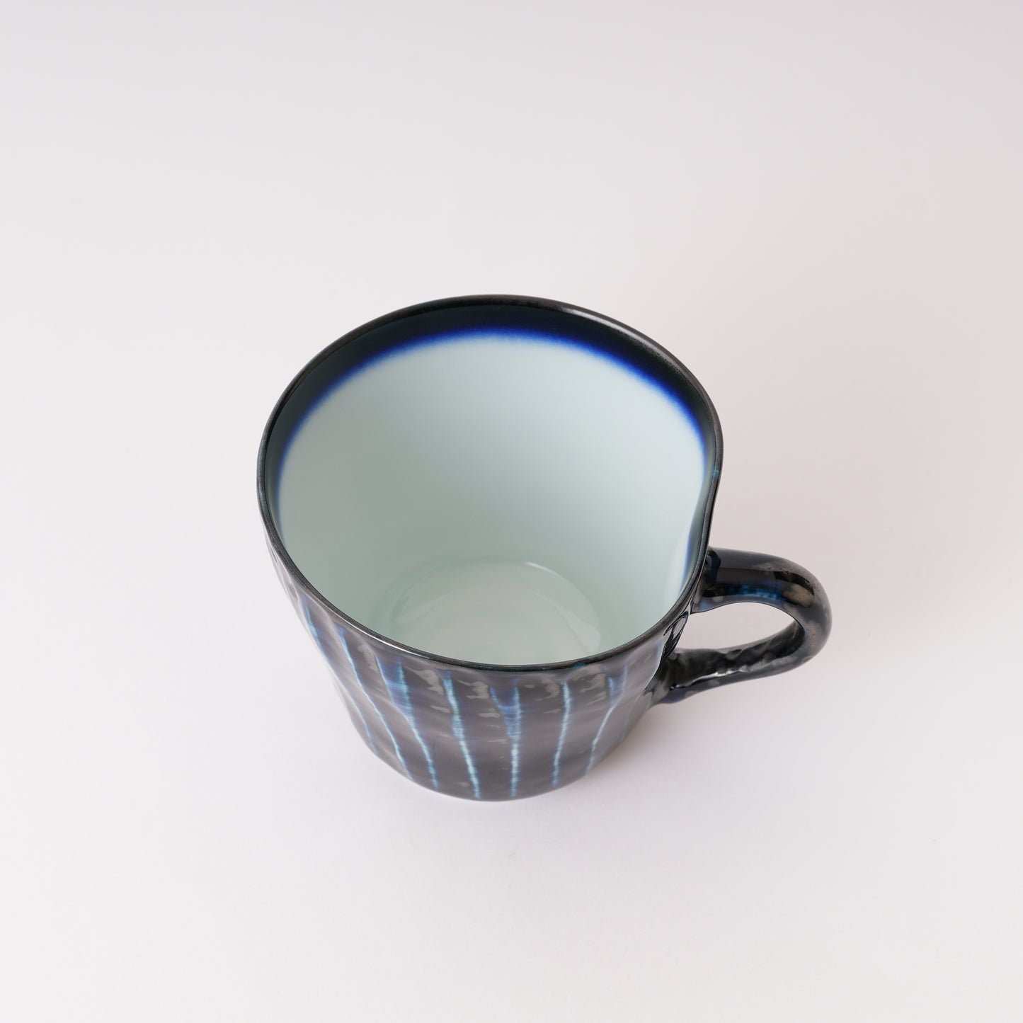 【焼野工房福春】天目釉 コーヒーカップしのぎ 掛け分け 大