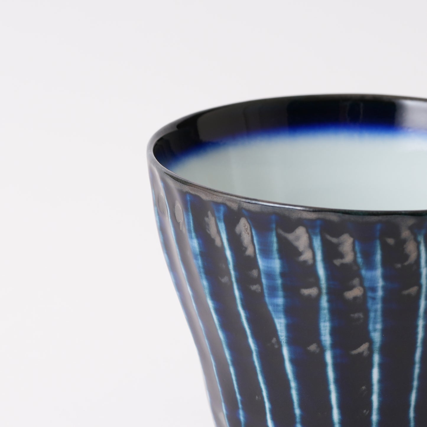 【焼野工房福春】天目釉 コーヒーカップしのぎ 掛け分け 大