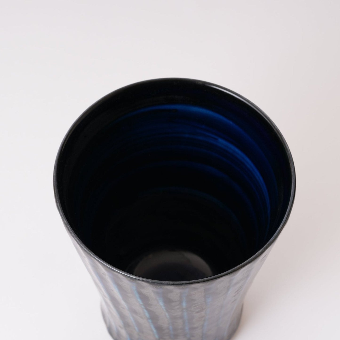 Fukuharu Oil-Drop Glaze Beer Cups Set of 2 (Tenmokuyū, Shinogi)