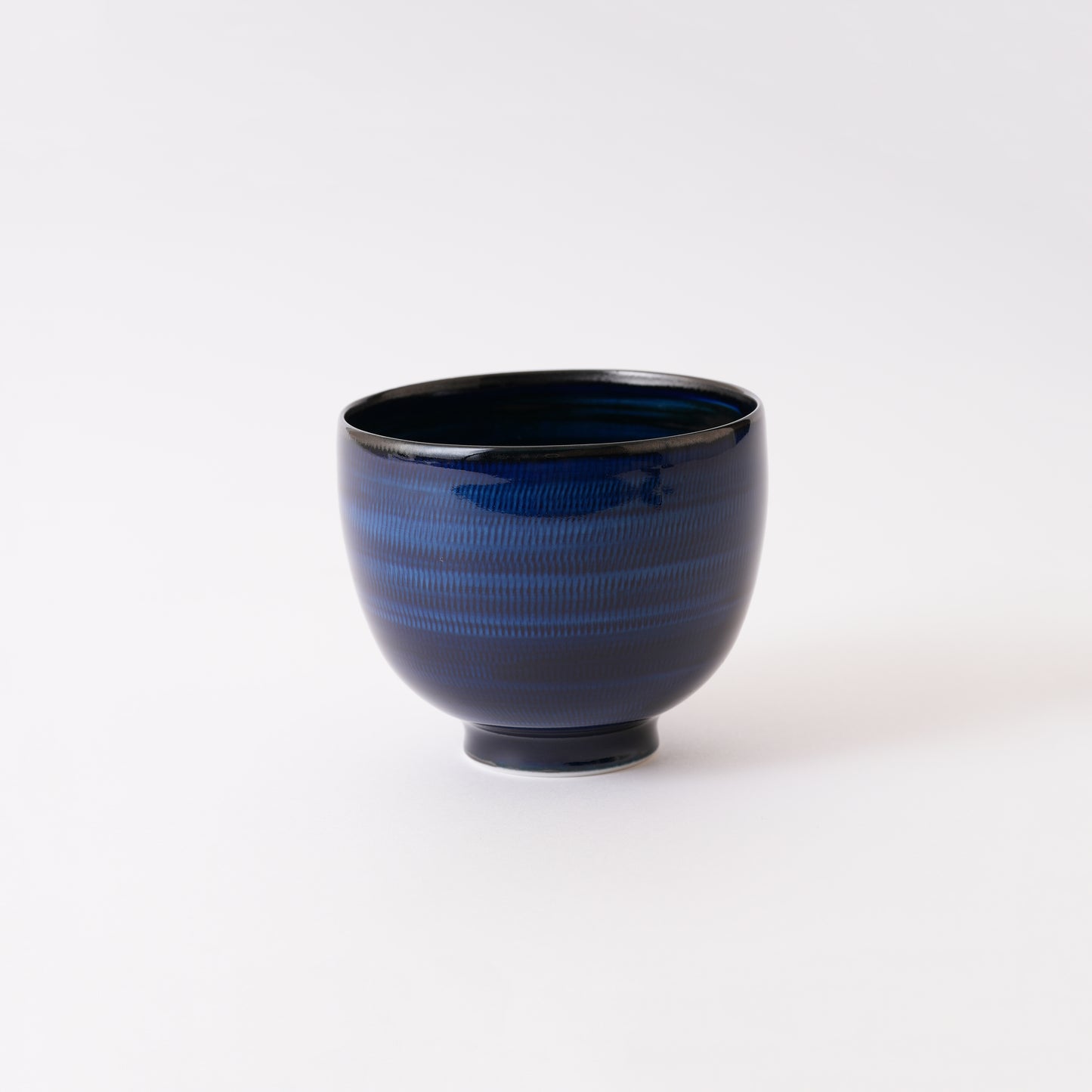 【焼野工房福春】天目釉 カフェオレボウル 飛び鉋002