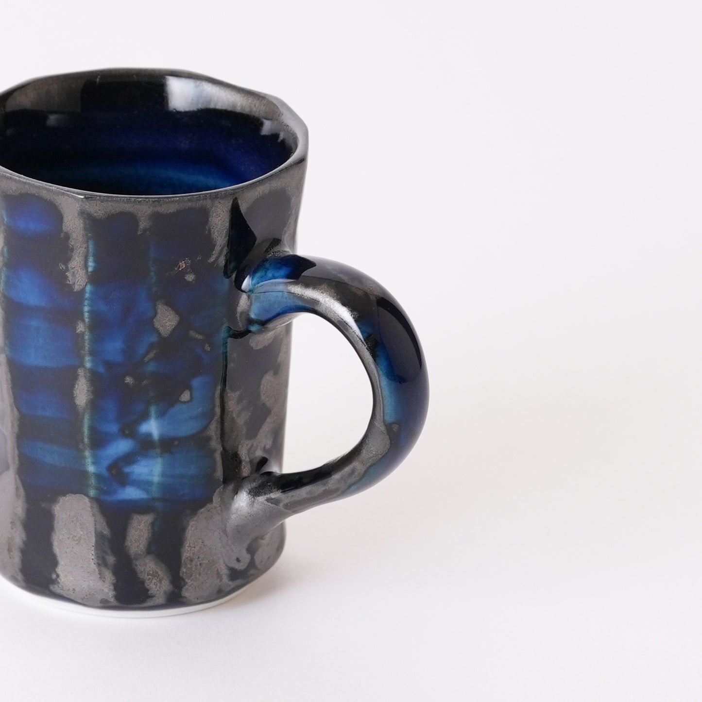 Fukuharu Oil-Drop Glaze Demitasse (Tenmokuyū, Mentori) 003