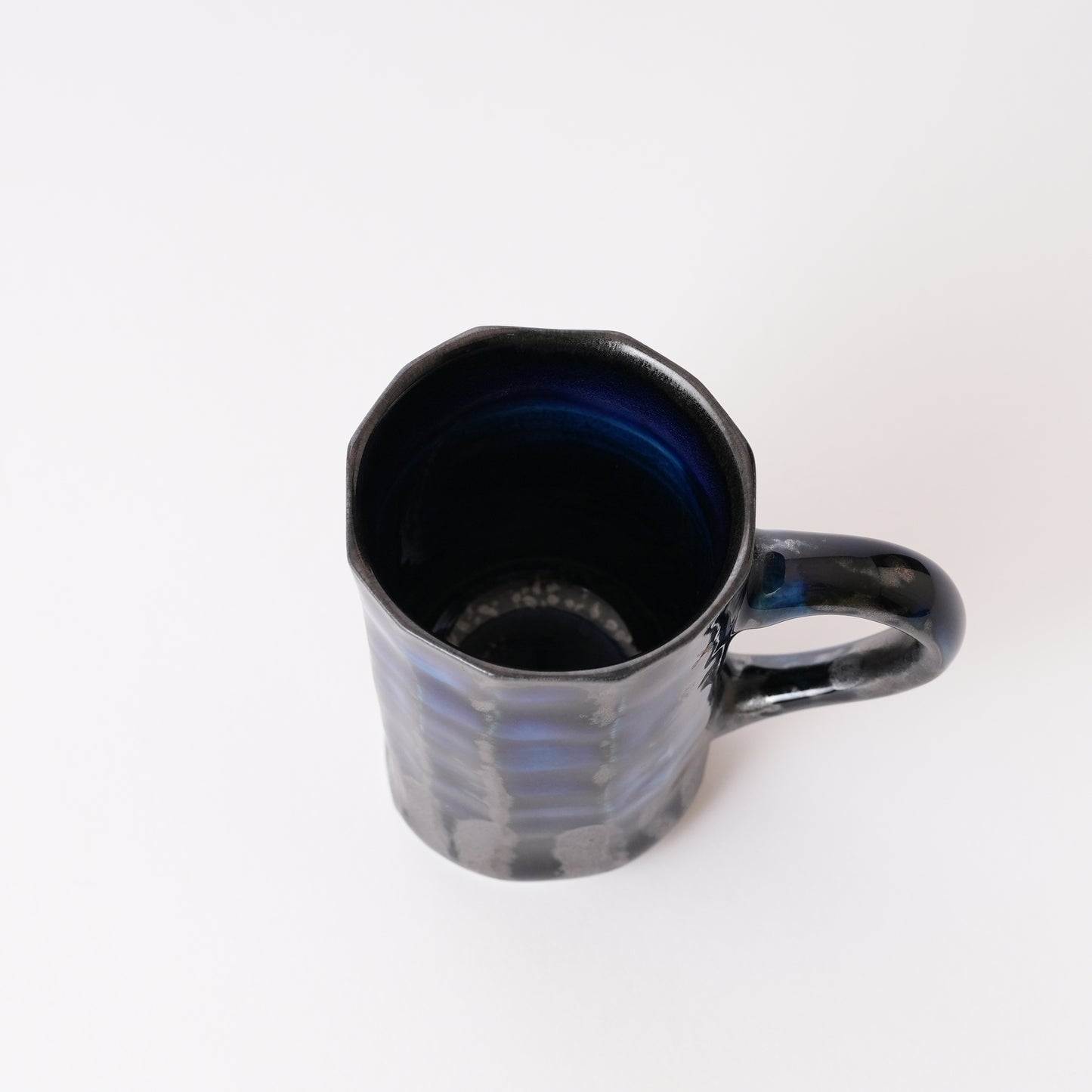 Fukuharu Oil-Drop Glaze Demitasse (Tenmokuyū, Mentori) 003