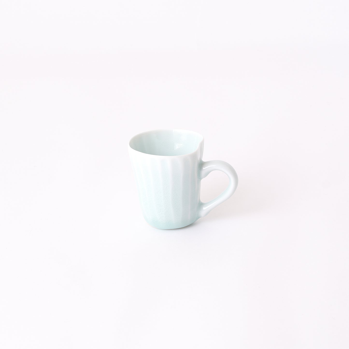 Fukuharu Seihakuji Ridged Demitasse set of 2 (Shinogi)