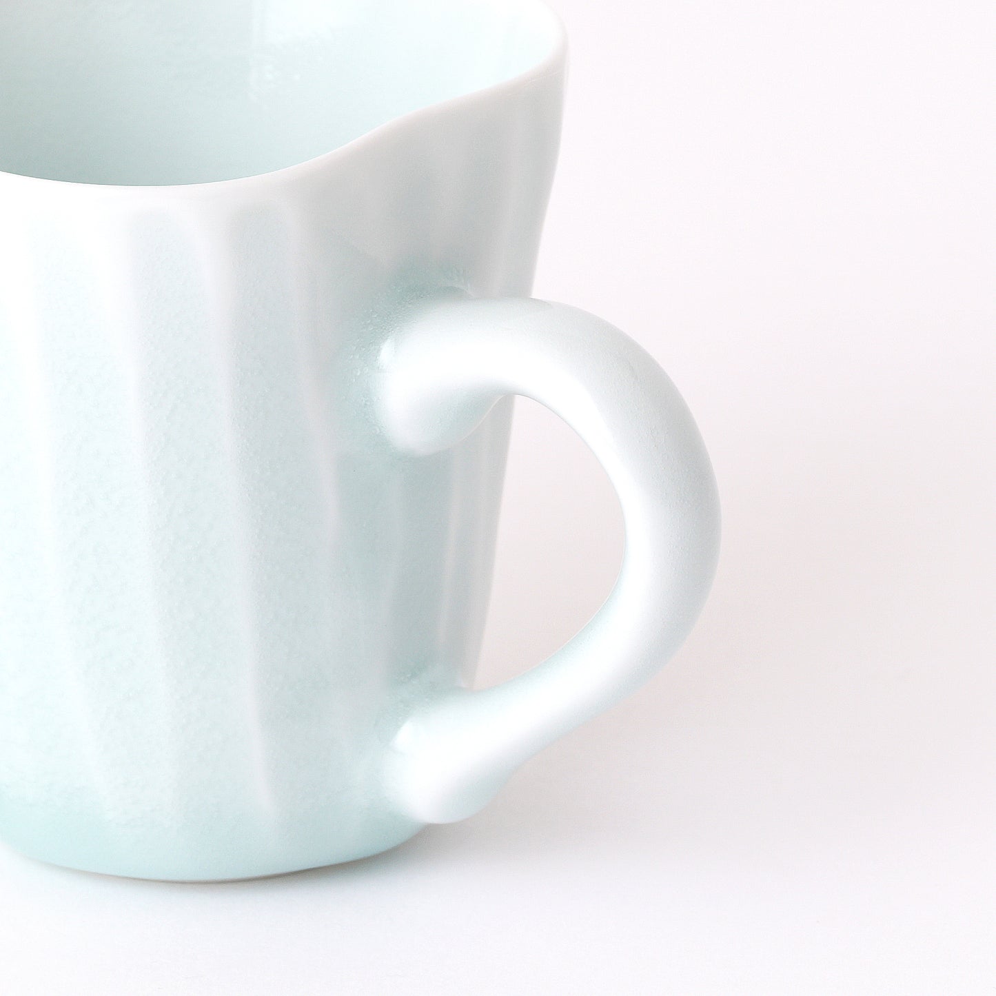 Fukuharu Seihakuji Ridged Demitasse set of 2 (Shinogi)