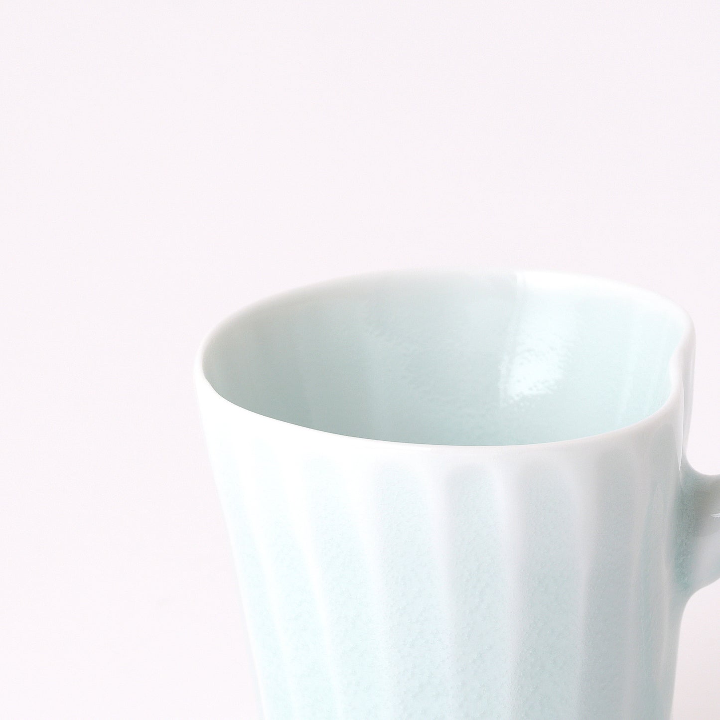 Fukuharu Seihakuji Ridged Demitasse set of 2 (Shinogi)