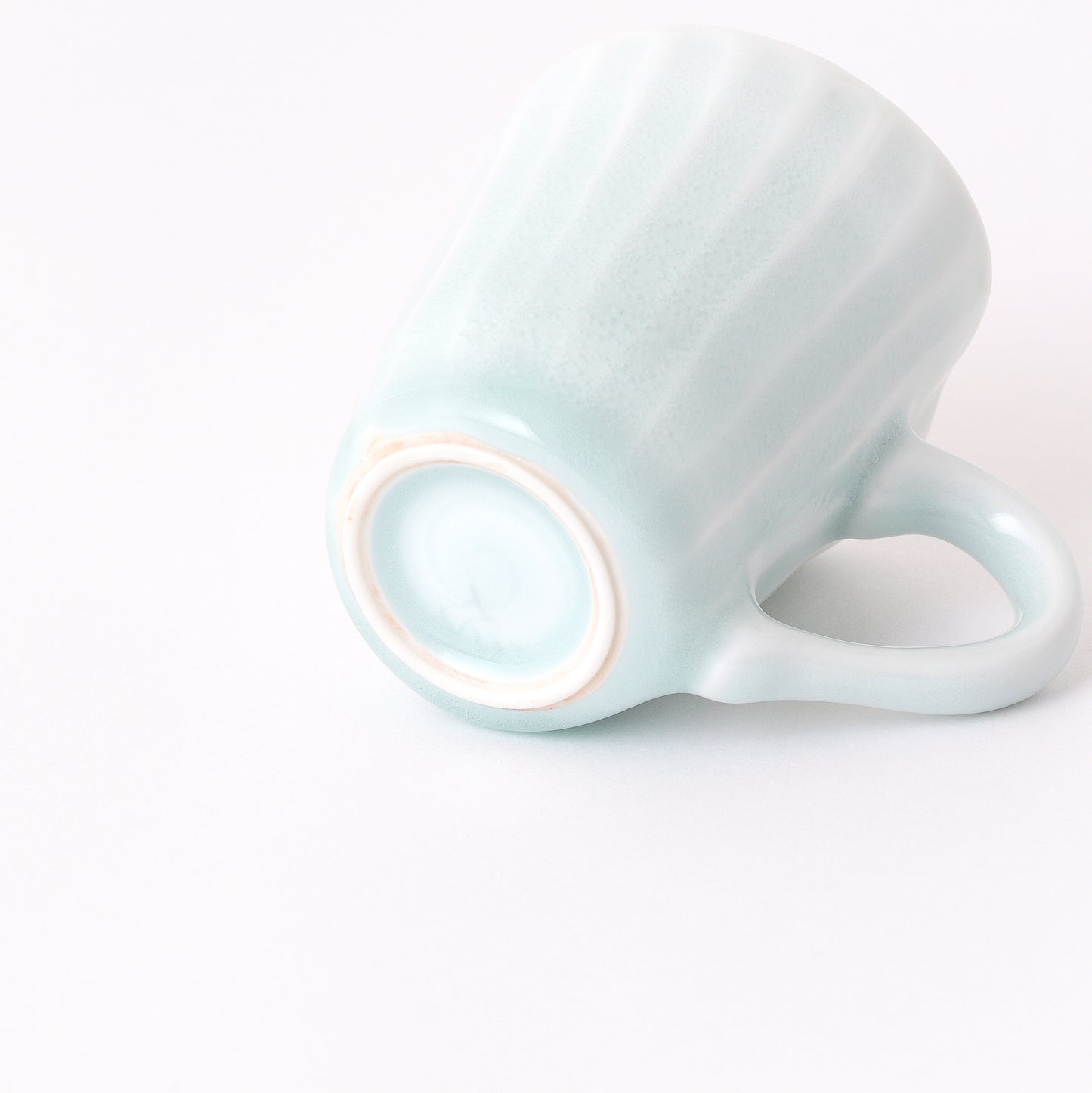 Fukuharu Seihakuji Ridged Demitasse set of 2 (Shinogi)