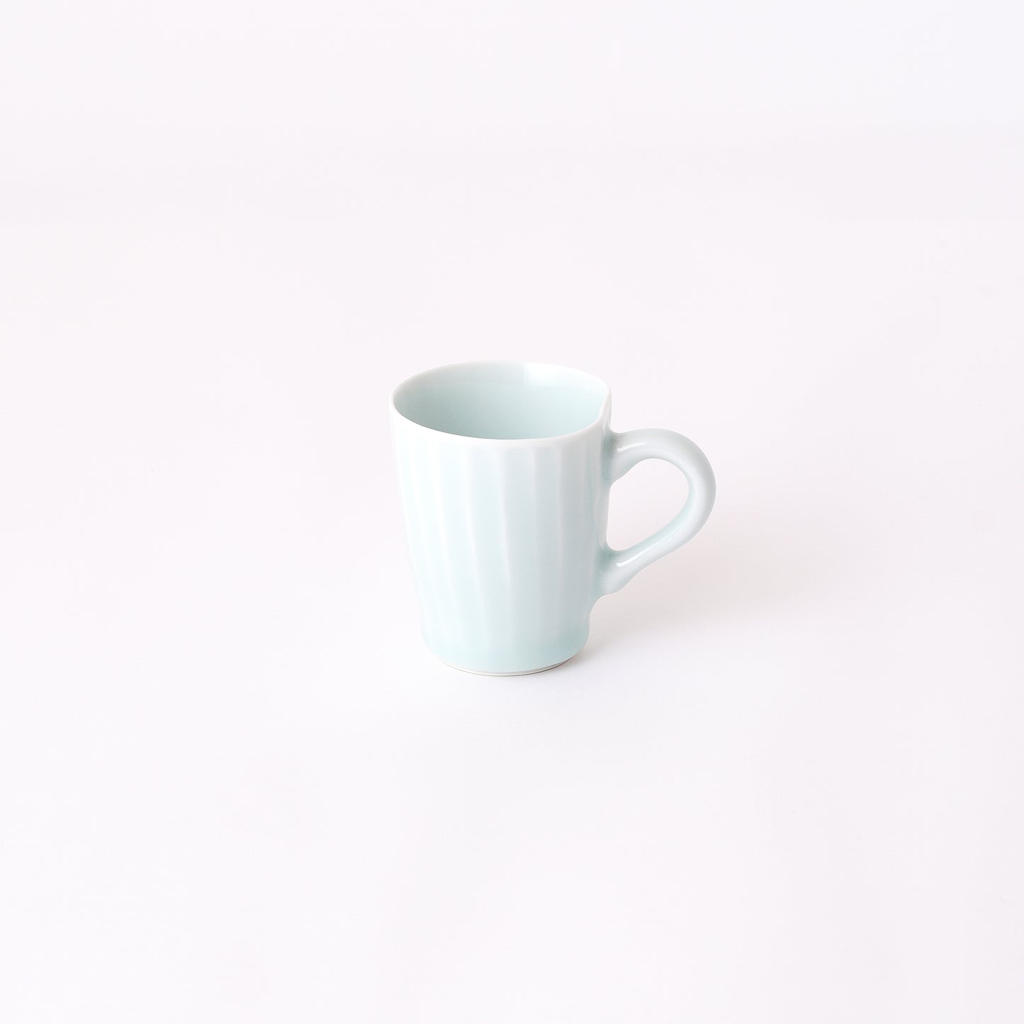 Fukuharu Seihakuji Ridged Demitasse set of 2 (Shinogi)