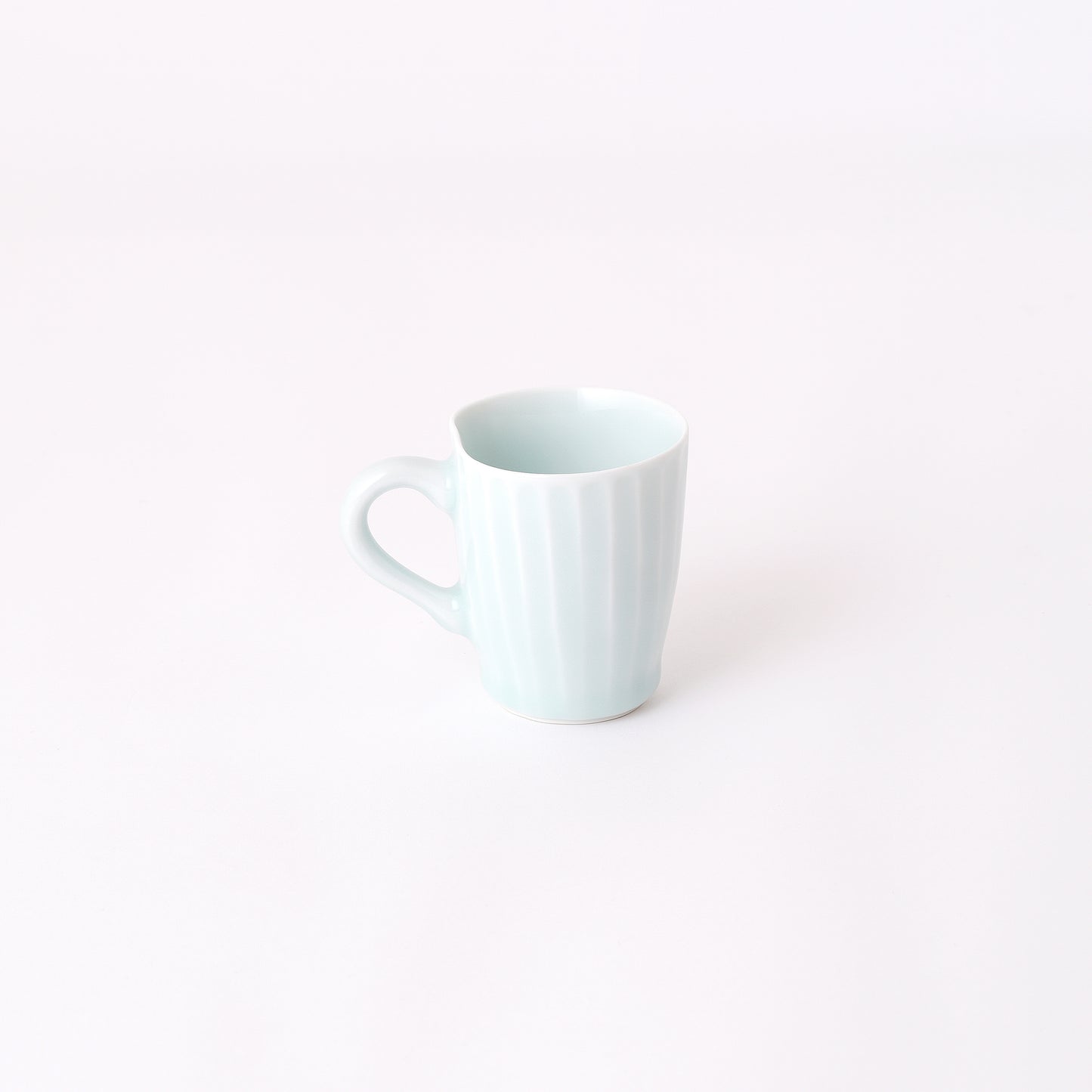 Fukuharu Seihakuji Ridged Demitasse set of 2 (Shinogi)