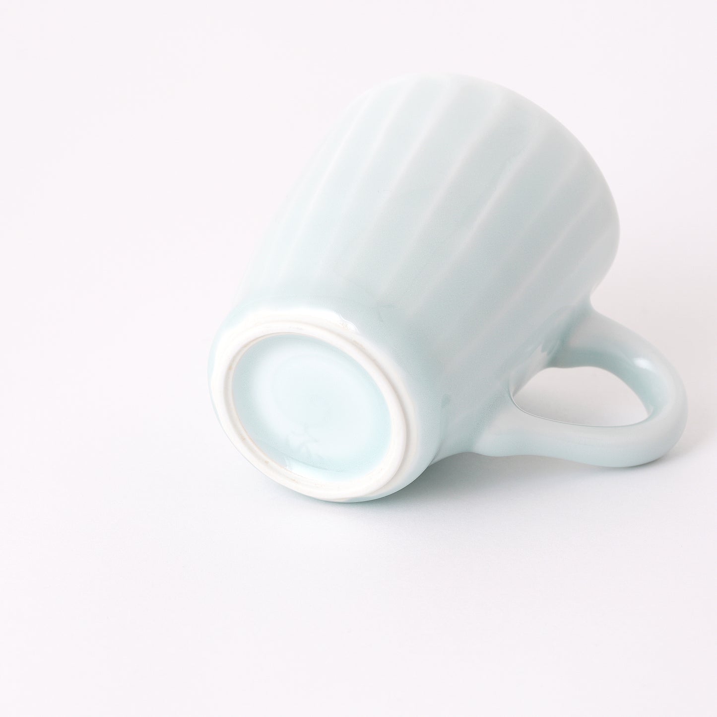Fukuharu Seihakuji Ridged Demitasse set of 2 (Shinogi)