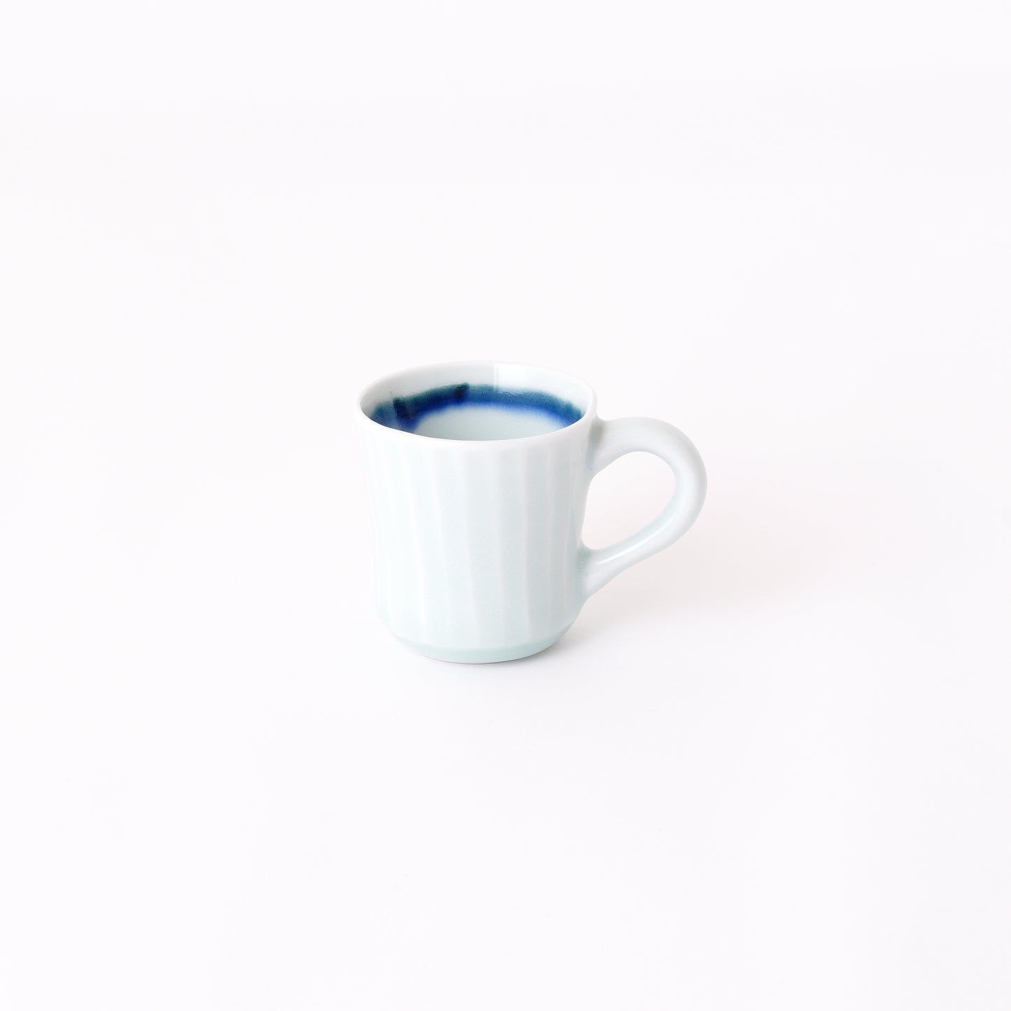 Fukuharu Seihakuji Ridged Demitasse Set of 2 (Shinogi)
