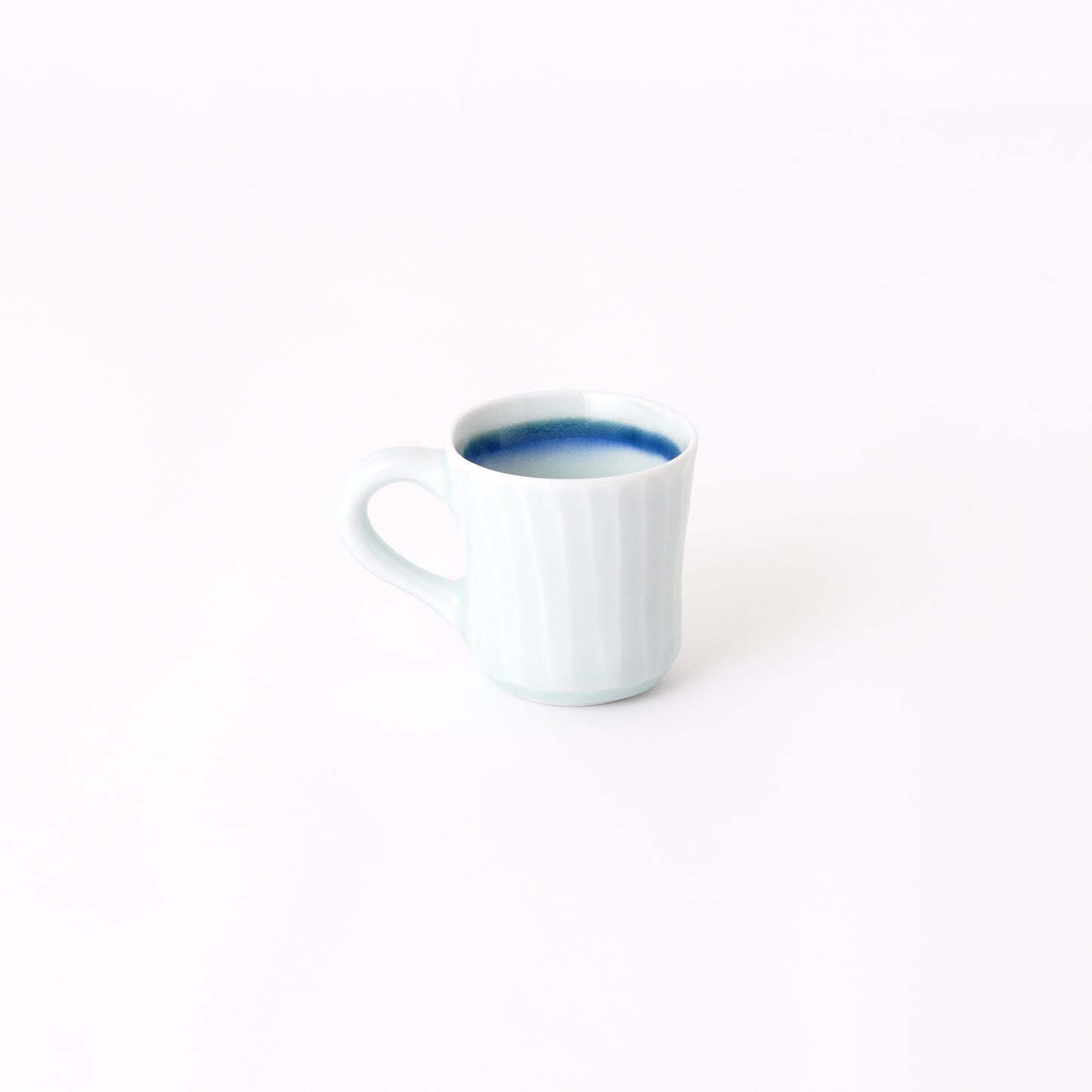 Fukuharu Seihakuji Ridged Demitasse Set of 2 (Shinogi)
