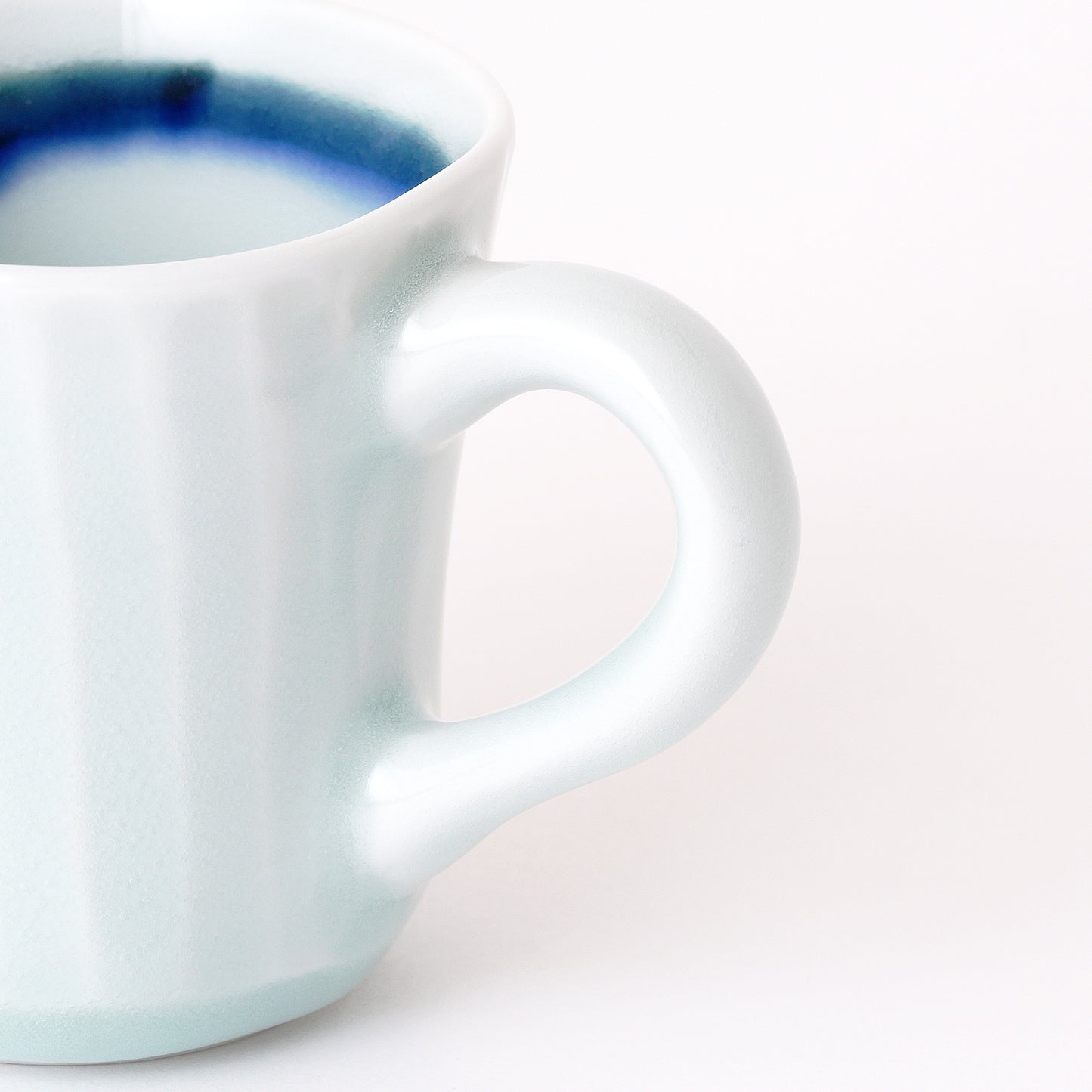 Fukuharu Seihakuji Ridged Demitasse Set of 2 (Shinogi)