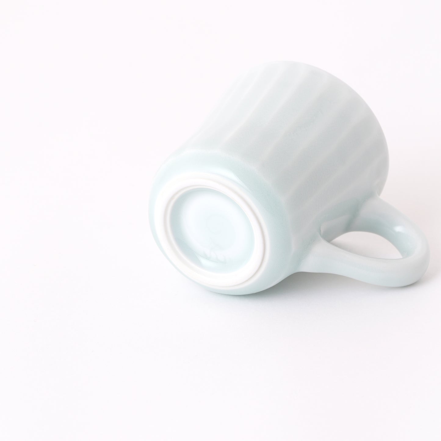 Fukuharu Seihakuji Ridged Demitasse Set of 2 (Shinogi)