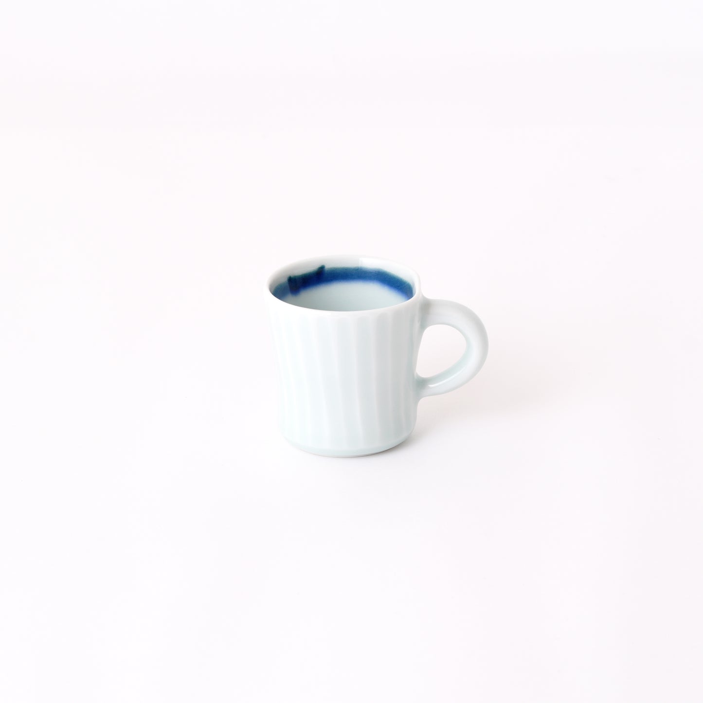 Fukuharu Seihakuji Ridged Demitasse Set of 2 (Shinogi)