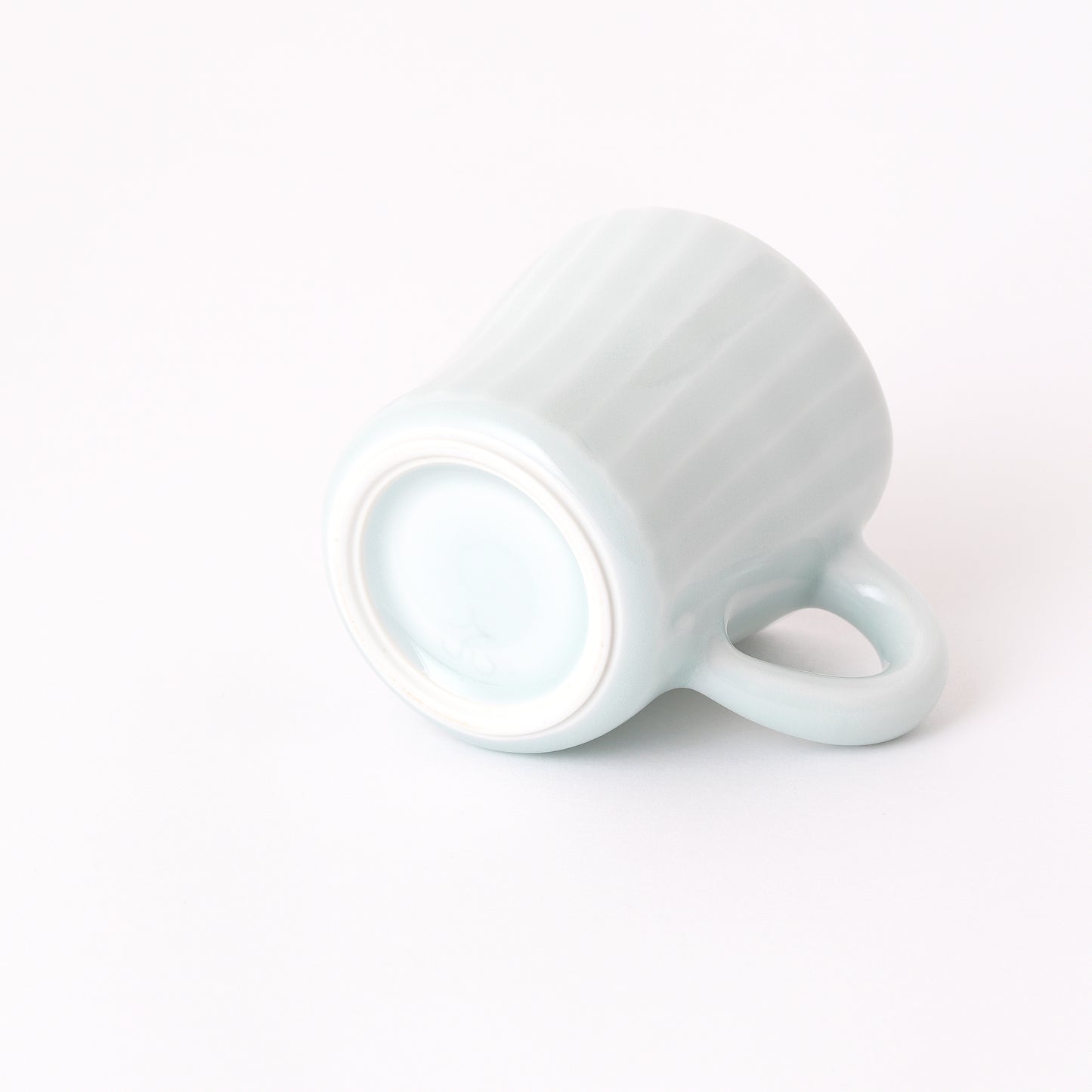Fukuharu Seihakuji Ridged Demitasse Set of 2 (Shinogi)