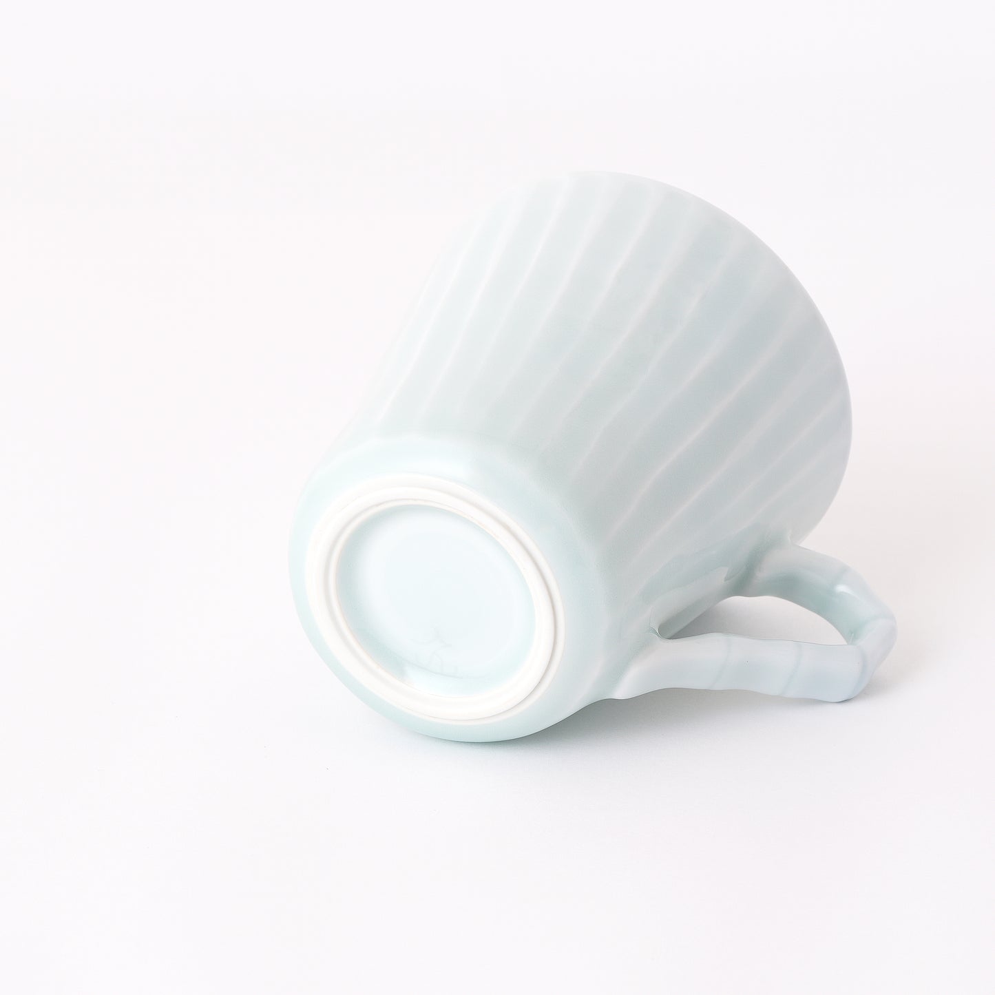 Fukuharu Seihakuji Ridged Mug Set of 2 (Shinogi)