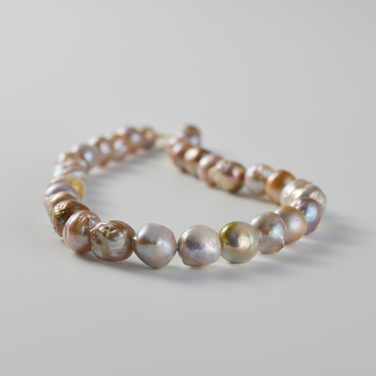 【Lake Biwa Pearls】Large round pearl necklace 002