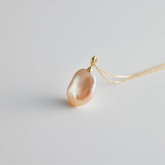 【Lake Biwa Pearls】Pendant Top Square 002