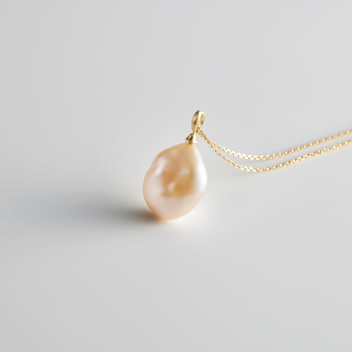 【Lake Biwa Pearls】Pendant Top Square 005