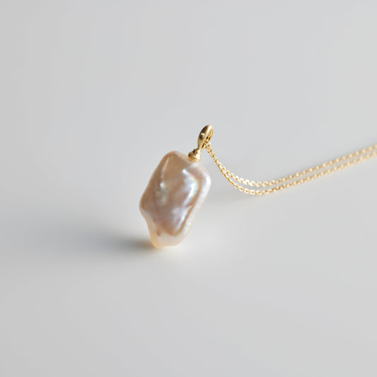 【Lake Biwa Pearls】Pendant Top Square 001