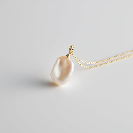 【Lake Biwa Pearls】Pendant Top Square 003