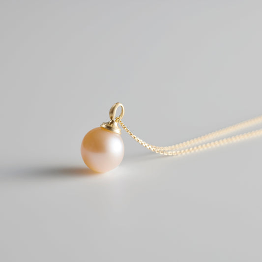 【Lake Biwa Pearls】Pendant Top Round 001