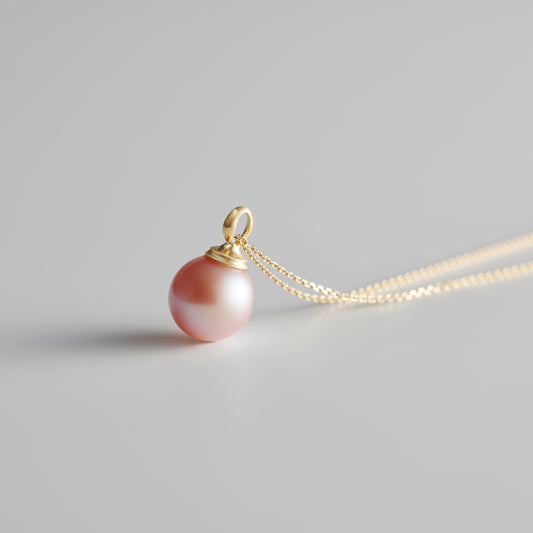 【Lake Biwa Pearls】Pendant Top Round 002