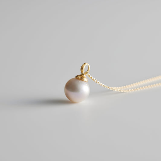 【Lake Biwa Pearls】Pendant Top Round 003