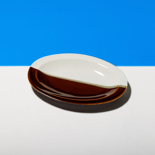 [Koshun Kiln] Candy Glaze x White Oval Plate